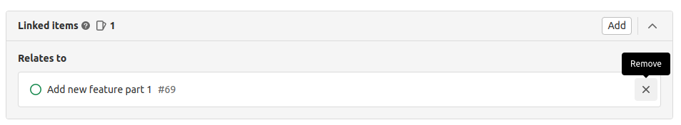 Unlinking a related issue from the current issue